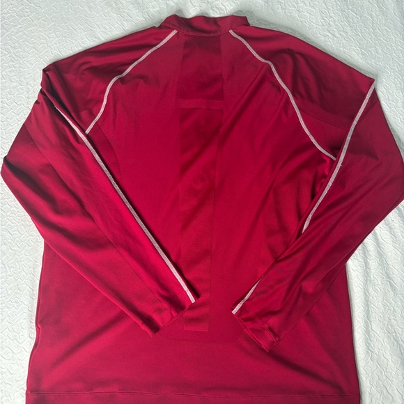 Nike Golf Red Dri-FIT Quarter-Zip - Picture 3 of 4